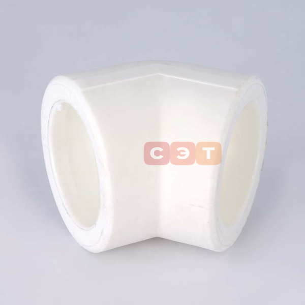 Угол белый 45* полипропиленовый    63 Pro Aqua